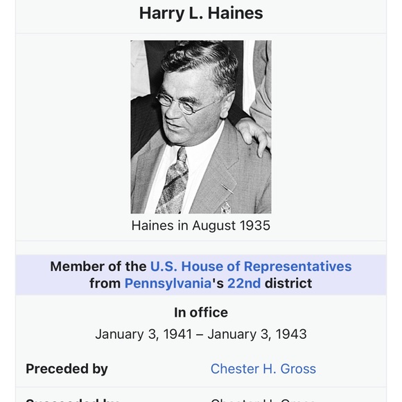 Vintage Harry L Haines Democratic Candidate for Congressman needle and thread. - Picture 4 of 4